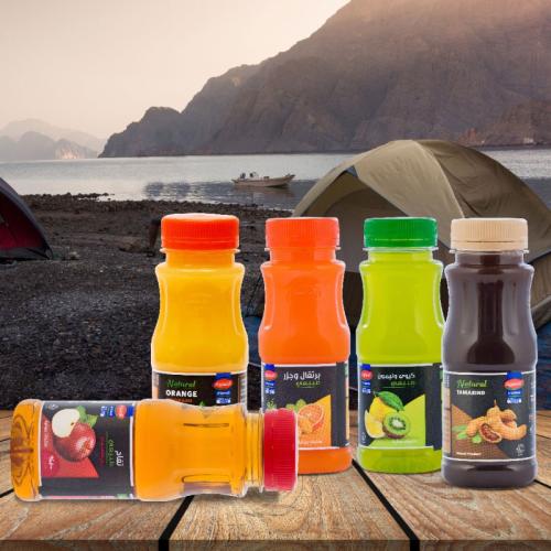Enjoy your trip with a range of Asafwah juices that suit your family's tastes